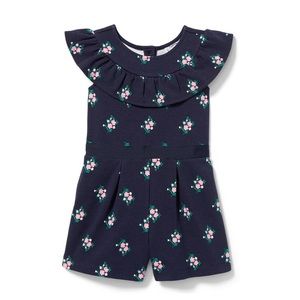 Janie and Jack Ruffled Floral Romper, 12 - NWT